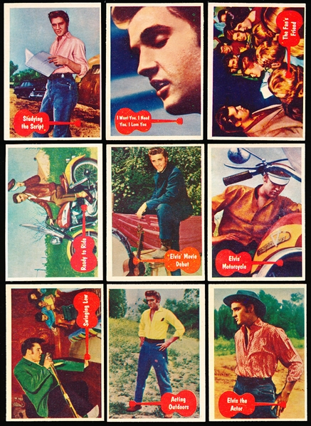 1956 Topps “Elvis Presley" (R710-1)- 9 Diff.