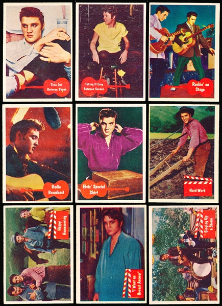 1956 Topps “Elvis Presley" (R710-1)- 9 Diff.