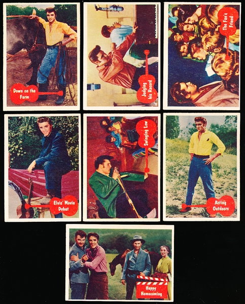 1956 Topps “Elvis Presley" (R710-1)- 7 Diff.