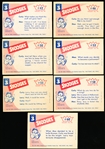 1959 Fleer “Three Stooges (R730-1)- 7 Diff.