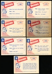 1959 Fleer “Three Stooges (R730-1)- 7 Diff.