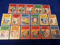 1960 Topps “Funny Valentines Series A (R708-2b)- 17 Asst.