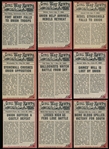 1962 Topps “Civil War News (R709-5)- 9 Diff.