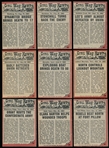 1962 Topps “Civil War News (R709-5)- 9 Diff.