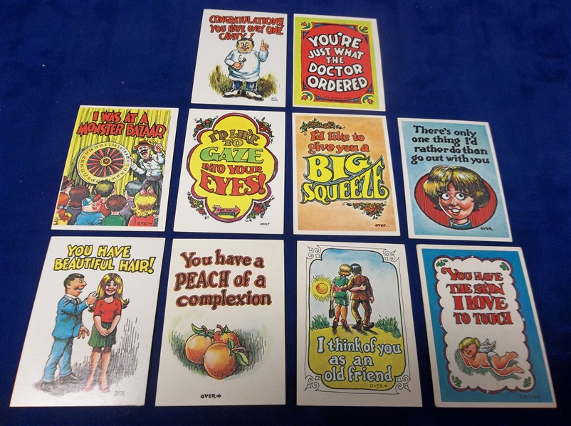 1965 Topps “Monster Greeting Cards" (R708-13)- 10 Diff.