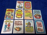 1965 Topps “Monster Greeting Cards (R708-13)- 10 Diff.