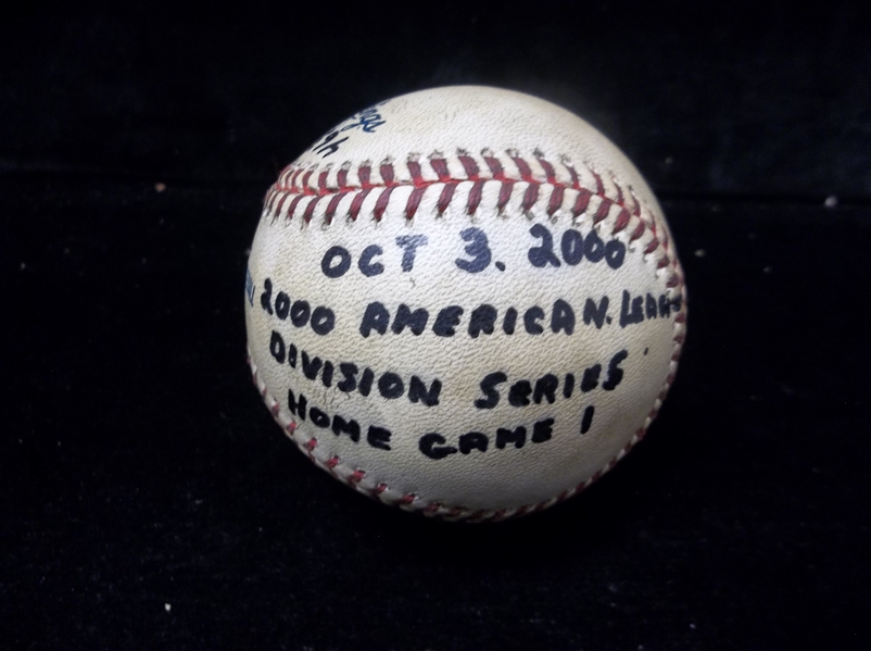 October 3, 2000 ALDS Game #1 Official Game MLB Baseball- Mariners @ White Sox