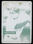 2005 Bowman Heritage Bb- 1 of 1 Black Printing Plate- #108 Carlos Beltran, Mets
