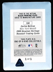 2005 Bowman Heritage Bb- 1 of 1 Black Printing Plate- #108 Carlos Beltran, Mets