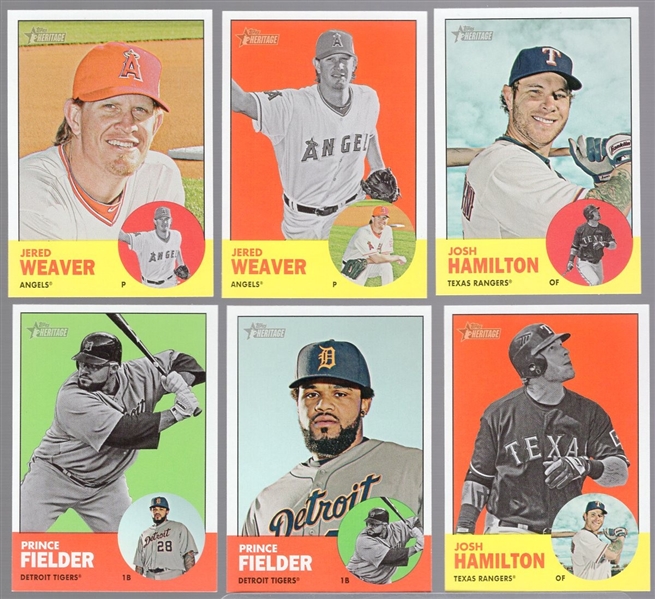 2012 Topps Heritage Bsbl. (1963 Style)- 6 Diff. SP/ Image Swap Cards