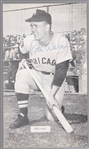 Autographed Pete Ward Chicago White Sox MLB J. D. McCarthy B/W Photo Postcard
