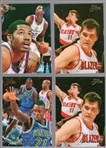 1995-96 Flair Bskbl.- 4 Asst./ 3 Diff. Rookie Cards