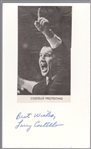 Autographed Larry Costello NBA Index Card with Photo