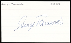 Autographed George Tarasovic 3x5 Card