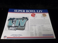 Super Bowl LIV Willabee & Ward Patch- Chiefs 31 49ers 20 @ Miami Gardens, FL.