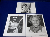12 Diff. 1970's Pittsburgh Triangles/ World Team Tennis Press Photos