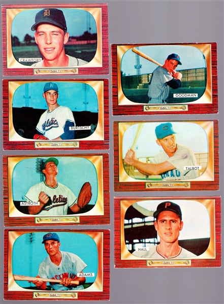 1955 Bowman Baseball- 7 Diff