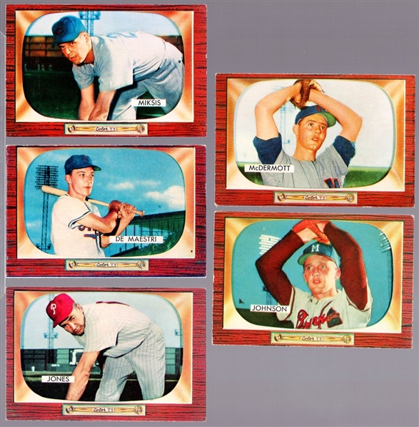 1955 Bowman Baseball- 5 Diff