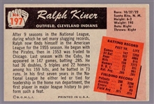 1955 Bowman Bb- #197 Ralph Kiner, Cleveland