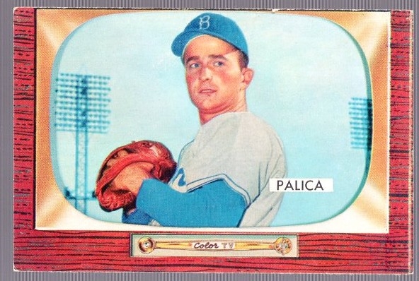 1955 Bowman Bb- #195 Erv Palica- With Traded Variation