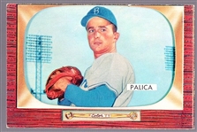 1955 Bowman Bb- #195 Erv Palica- With Traded Variation