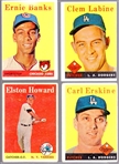 1958 Topps Baseball- 4 Diff