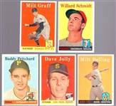 1958 Topps Baseball- 10 Diff