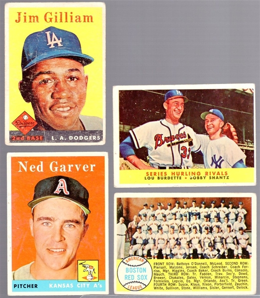 1958 Topps Baseball- 25 Diff