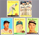 1958 Topps Baseball- 5 Diff