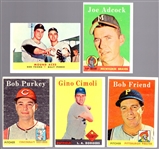 1958 Topps Baseball- 17 Diff