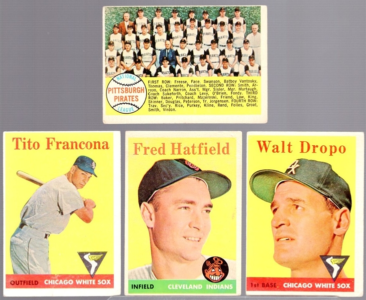 1958 Topps Baseball- 25 Diff