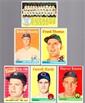 1958 Topps Baseball- 6 Diff