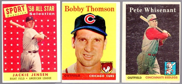 1958 Topps Baseball- 17 Diff