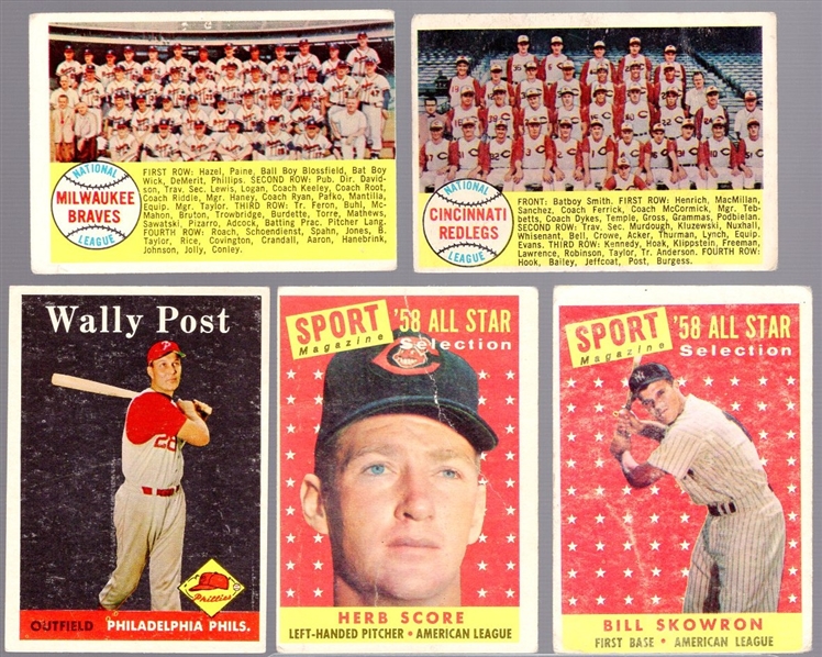 1958 Topps Baseball- 60 Diff