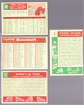 1959 Topps Baseball- 4 Diff