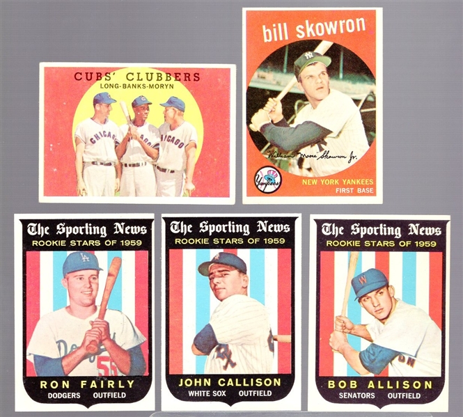 1959 Topps Bb- 5 Diff