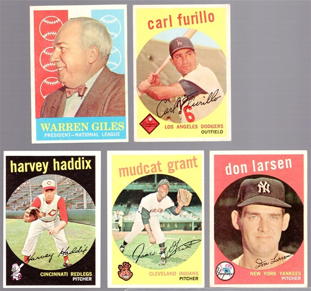1959 Topps Bb- 5 Diff