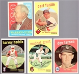 1959 Topps Bb- 5 Diff