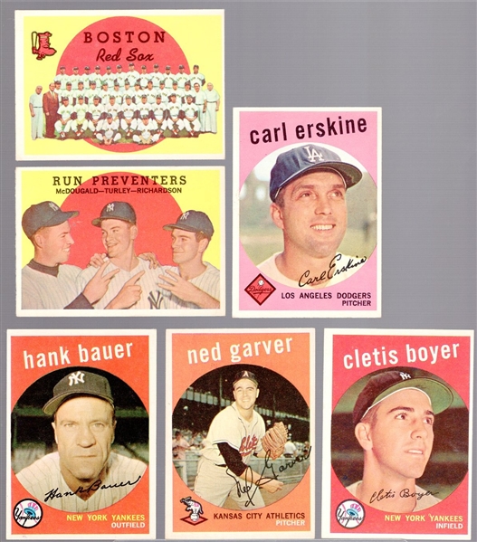 1959 Topps Bb- 6 Diff