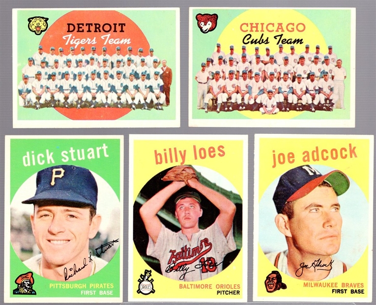 1959 Topps Bb- 5 Diff