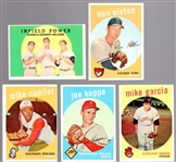 1959 Topps Bb- 5 Diff Hi#'s