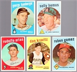 1959 Topps Bb- 5 Diff Hi#'s