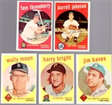 1959 Topps Bb- 5 Diff Hi#'s