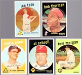 1959 Topps Bb- 5 Diff Hi#'s