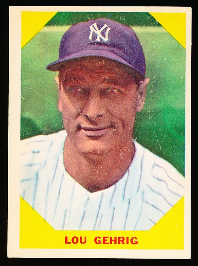 1960 Fleer Bb Greats- #28 Lou Gehrig