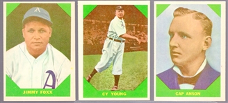 1960 Fleer Bb Greats- 3 Diff