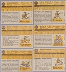 1960 Topps Bb- 6 Diff Hi#'s