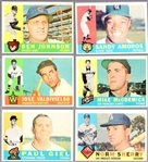 1960 Topps Bb- 6 Diff Hi#'s