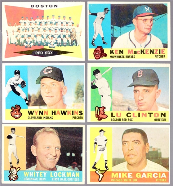 1960 Topps Bb- 6 Diff Hi#s
