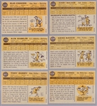 1960 Topps Bb- 6 Diff Hi#'s